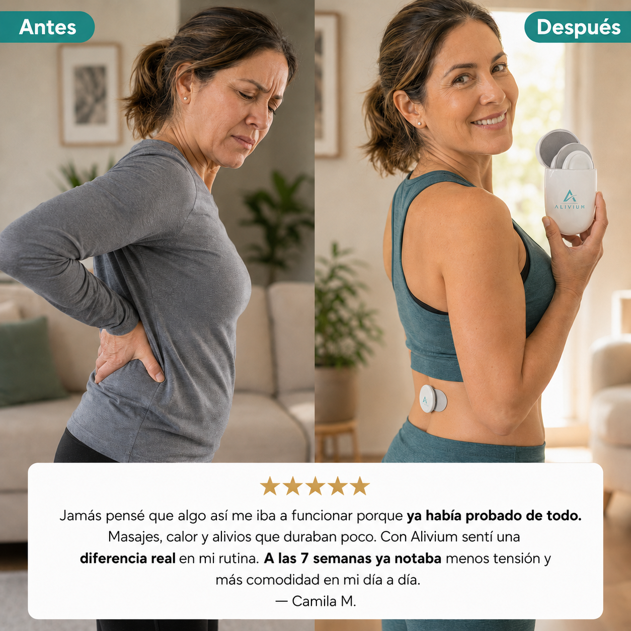 Alivium™ – Masajeador para el Alivio de Tensión Muscular