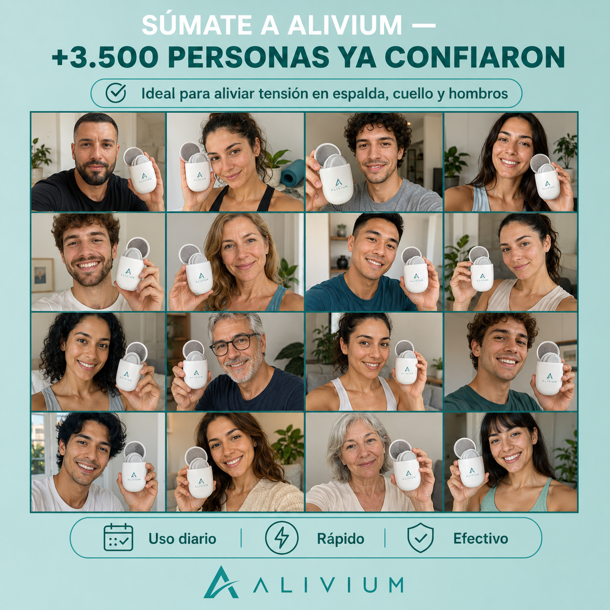 Alivium™ – Masajeador para el Alivio de Tensión Muscular